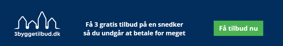 tilbud på en snedker