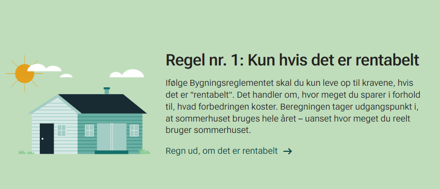 Regler til renovering af sommerhus og rentabelt