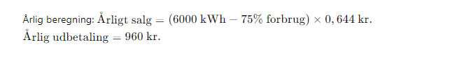 beregning på solceller pris